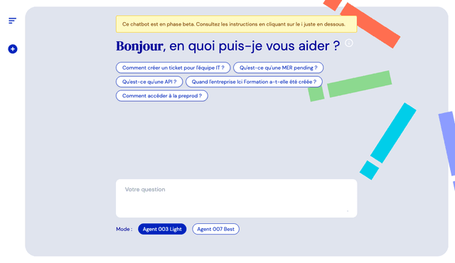 Chatbot interne Ici Formation